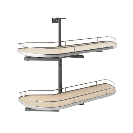 Rev-A-Shelf Melamine Faced Chipboard, Light Brown, 32.73 in W, 24.41 in H, 14.41 in L, Light Brown 587-12-RMP